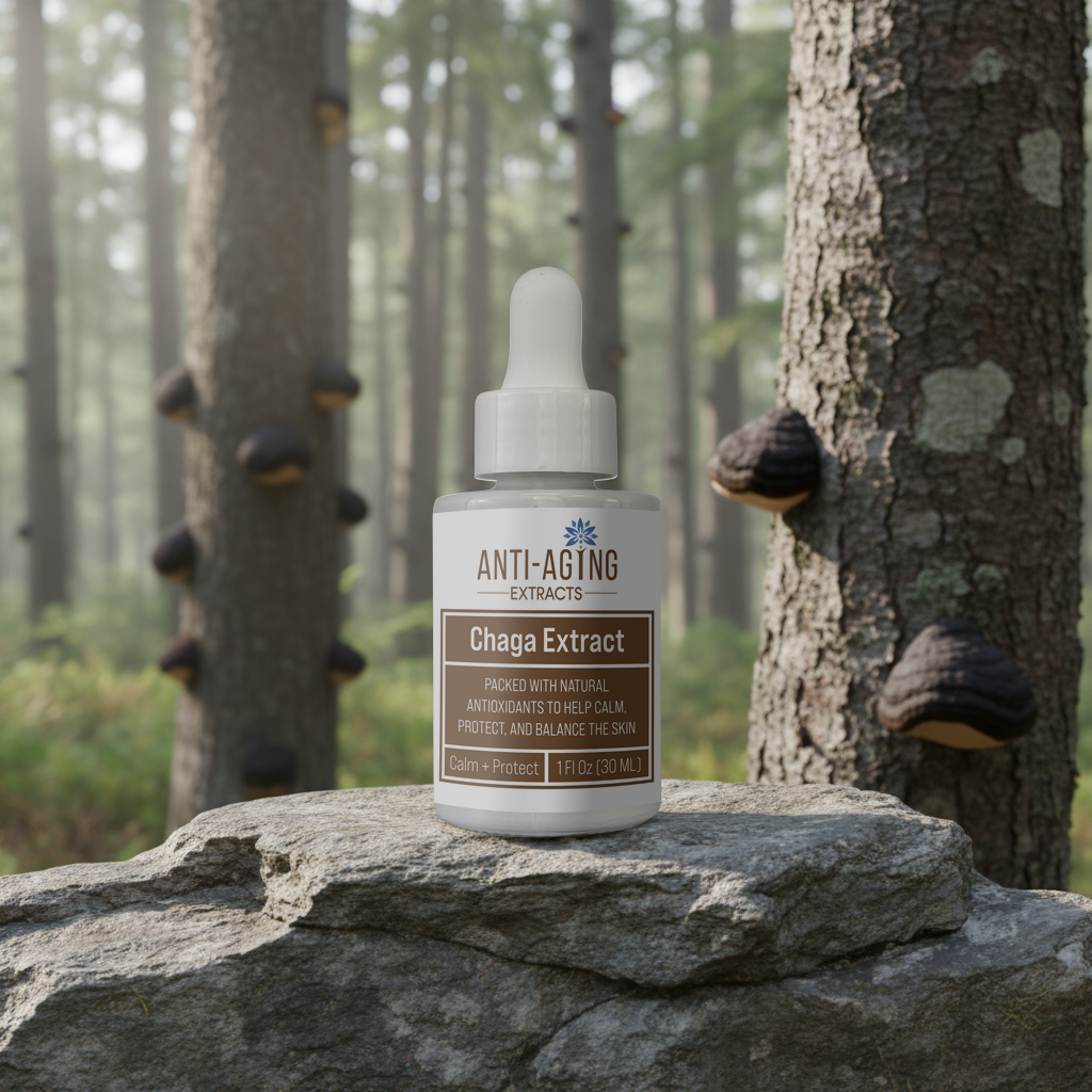 Chaga Extract – Small-Batch, Proprietary Cold-Processed Extract for Skin & Hair Care