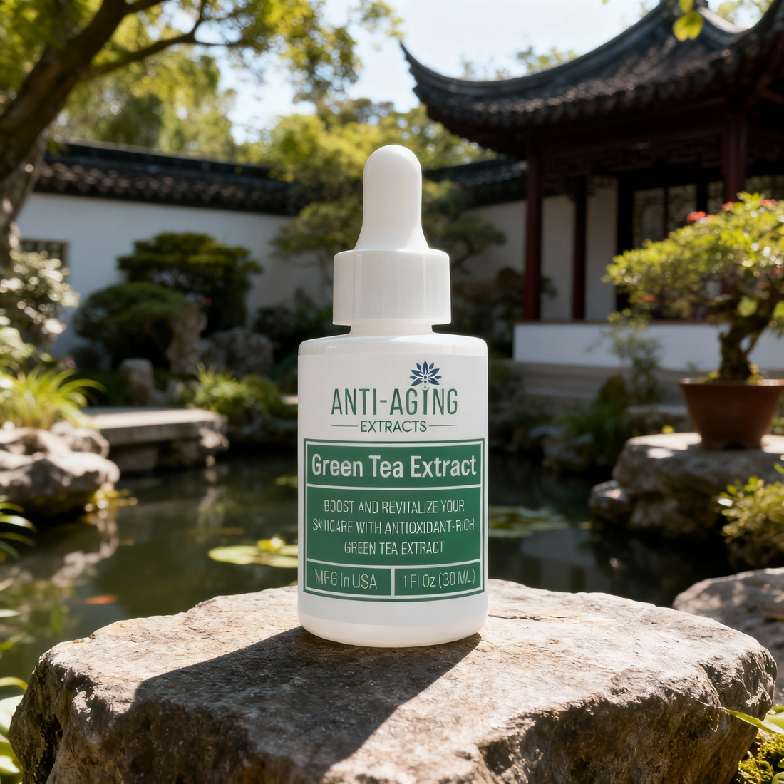 Green Tea Extract – Small-Batch, Proprietary Cold-Processed Antioxidant for Skin & Hair Care
