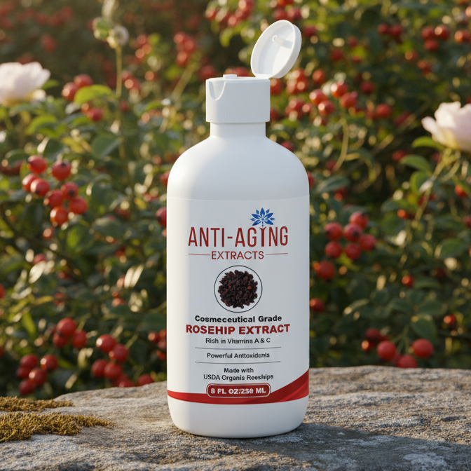 Rosehip Extract – Proprietary Small-Batch Antioxidant for Skin & Hair Care