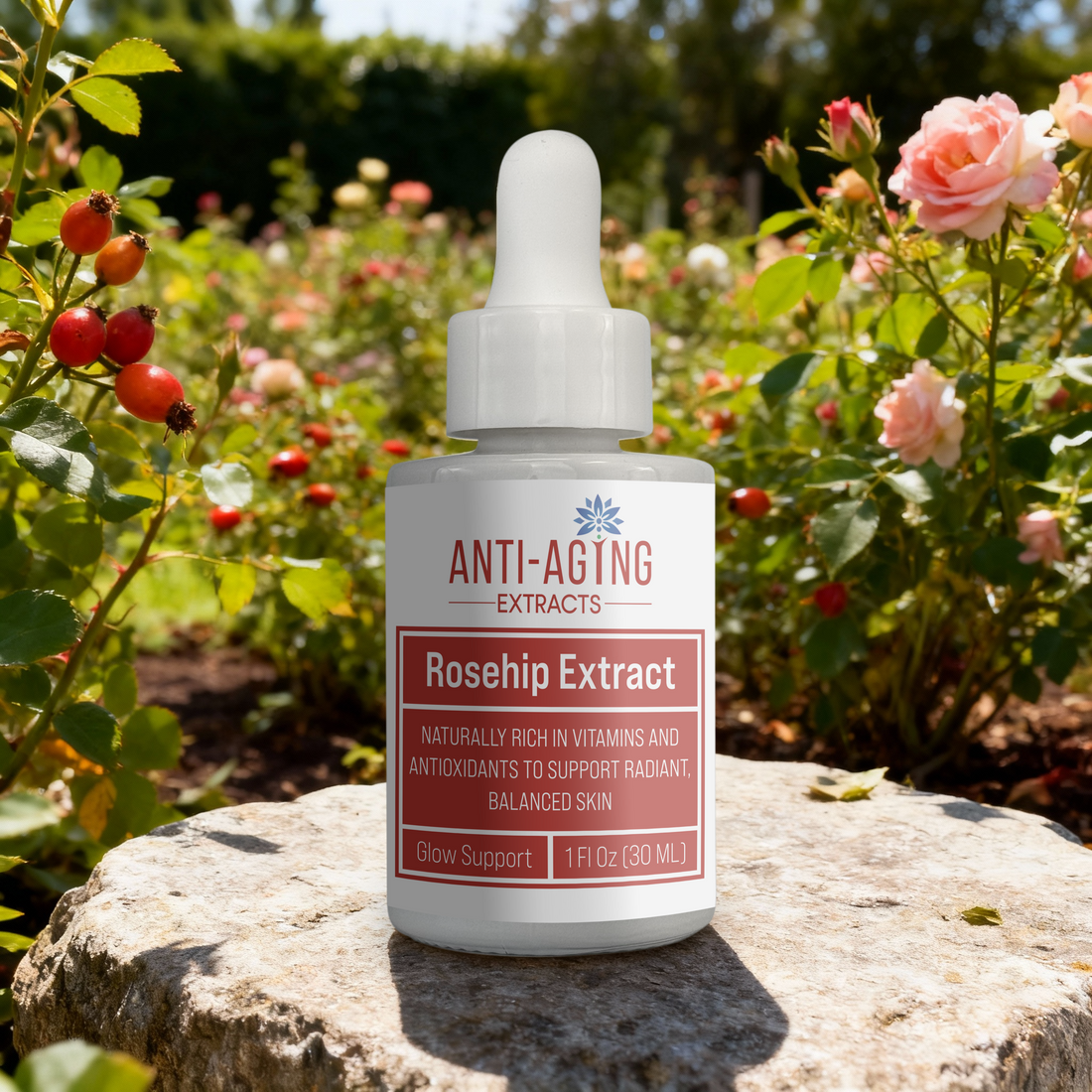 Rosehip Extract – Proprietary Small-Batch Antioxidant for Skin & Hair Care